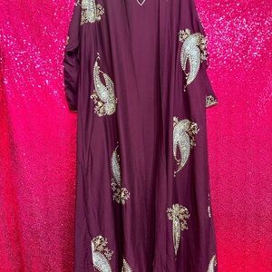 Elegant Purple Sleeveless Dress